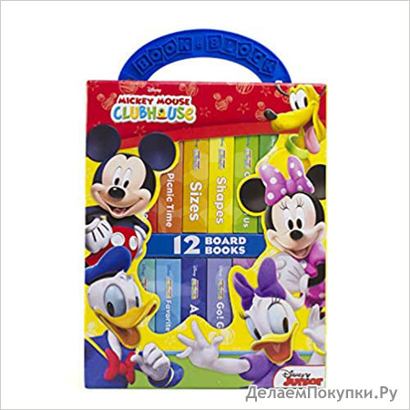 Disney Junior Mickey Mouse Clubhouse - My First Library Board Book Block 12-Book Set - PI Kids Board book  Picture Book, June 22, 2018