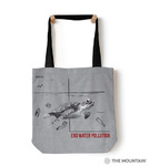 The Mountain 18 x 18 Protect Tote Bag - Water Pollution Turtle