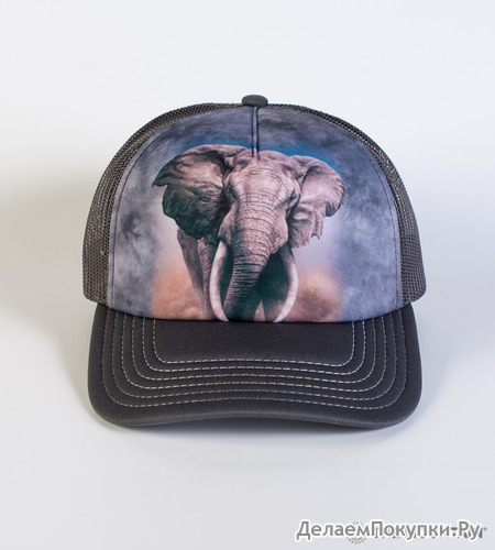 The Mountain Adult Trucker Hat - African Elephant