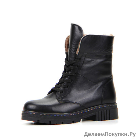 Ботинки женские кожаные ED'ART 342.astra17'bl.black