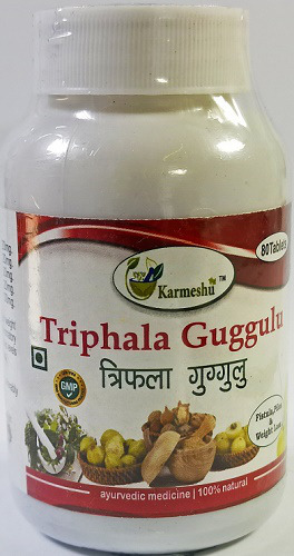    (   ) Triphala Guggulu Karmeshu 80 .