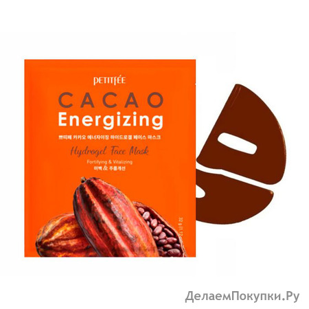        PETITFEE Cacao Energizing Hydrogel Face Mask