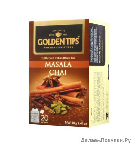  "". Golden Tips Masala Chai Tea Bags (20 )