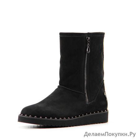Угги женские из нубука ED'ART 240.1550.n.black