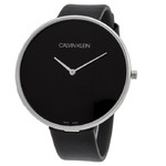 Calvin Klein K8Y231C1 Women's Full Moon Leather Black Dial