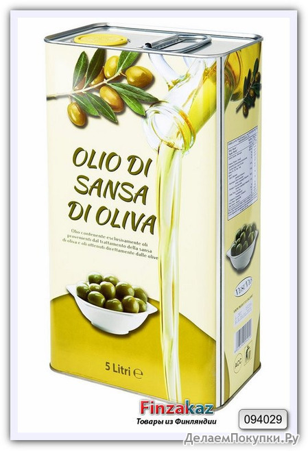 Оливковое масло для жарки Vesuvio Olio di sansa di oliva 5л ( Италия )