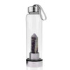 Бутылка для воды с кристаллом аметиста 70*70*250мм. Артикул: 2060501