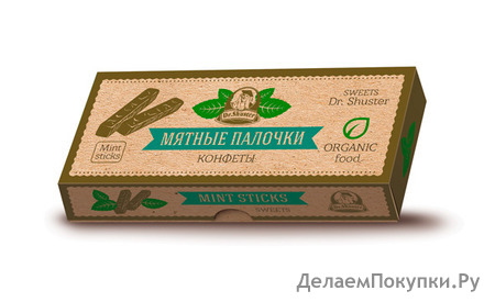 Конфеты Dr. SHUSTER Мятные палочки 150 г