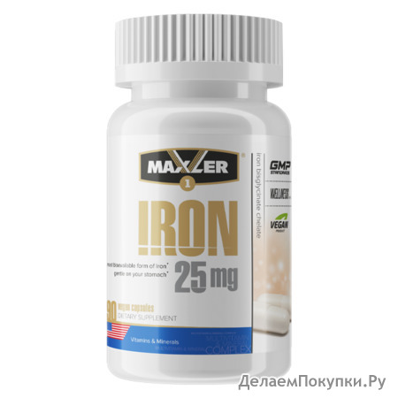  Maxler Iron 25 . Bisglycinate Chelate 90 ..