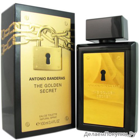 The Golden Secret for Men By: Antonio Banderas  Eau de Toilette Spray 3.4 oz
