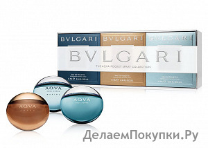   Bvlgari The Aqva Pocket Spray Collection, 3x15