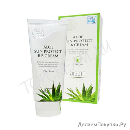 -    SPF 41 PA++ JIGOTT Aloe Sun Protect BB Cream SPF 41 PA++