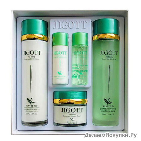          JIGOTT Well-Being Green Tea Skin Care 3 Set