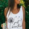 DANDELION SPLICING LETTERS PRINT TANK TOP  : 164490