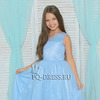 Платье нарядное для девочки "Камилла", цвет голубой