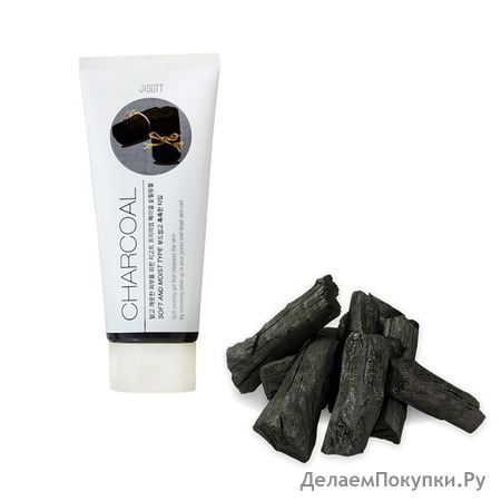 JIGOTT] -    Premium Facial CHARCOAL Peeling Gel, 180 