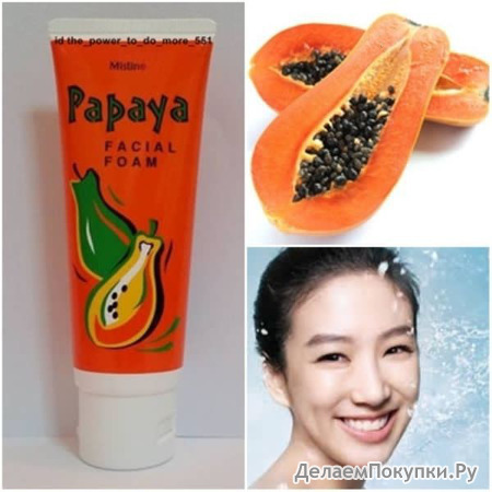 Mistine       Papaya Facial Foam, 100 