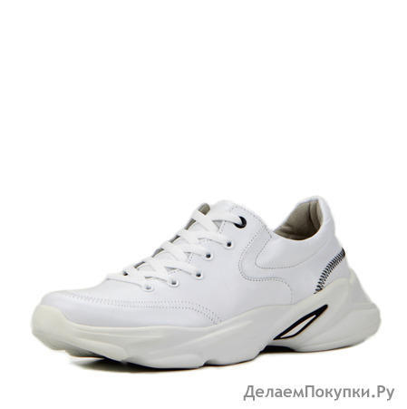 Кроссовки женские кожаные ED'ART 137.190'w.white (размер 42-43)