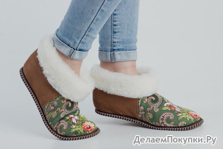 Чуни из шерсти "Русские" р-ры 34-41
