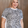 Женственная блуза из комбинированной штапельной ткани(54-66)