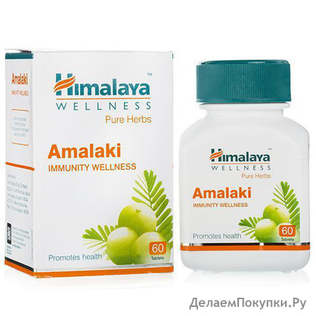 Himalaya Wellness Pure Herbs Amalaki Immunity Wellness Promotes Health Capsules 60pill /      60