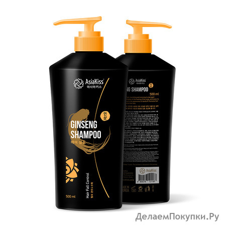 ASIAKISS      Ginseng Hair Shampoo, 500 