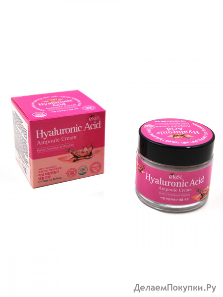 EKEL     Hyaluronic Acid Ampule Cream, 70 