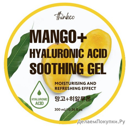THINKCO        /   Mango+Hyaluronic Acid Soothing Gel, 300 