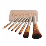 Набор кистей для макияжа Naked 5 в железном чехле 7шт
