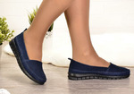 Leidy Shoes 16901-9 Слипоны женские син нат (прессов) замша