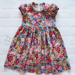 Поплиновое платье для девочки "Цветочная поляна"