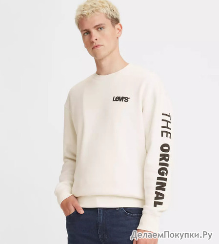 Relaxed Graphic Crewneck Sweatshirt