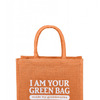 Джутовая сумка "I Am Your Green Bag"
