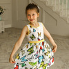 Поплиновое платье для девочки "Бабочки"