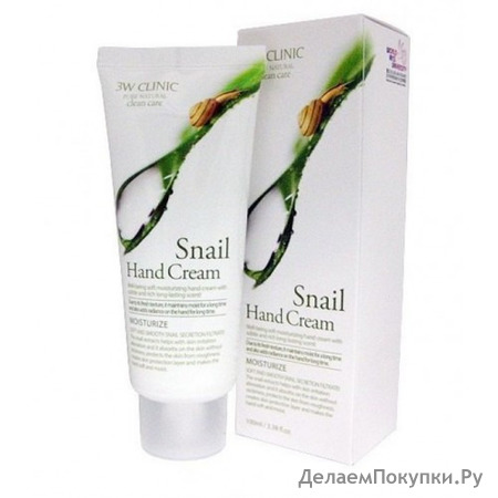 3W CLINIC      Snail Hand Cream, 100 