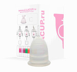 Менструальная чаша LilaСup C-BOX прозрачная (размер на выбор)