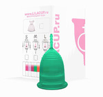 Менструальная чаша LilaСup C-BOX зеленая (размер на выбор)