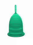 Менструальная чаша LilaСup P-BAG зеленая (размер на выбор)