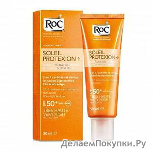 Солнцезащитный крем для лица ROC Soleil ProteXion 2 в 1 SPF50+ 50мл