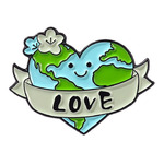 Металлический значок "Love Earth"