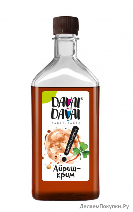 Сироп со вкусом "Айриш-крим" DAVAI-DAVAI ДАВАЙ-ДАВАЙ 500 мл