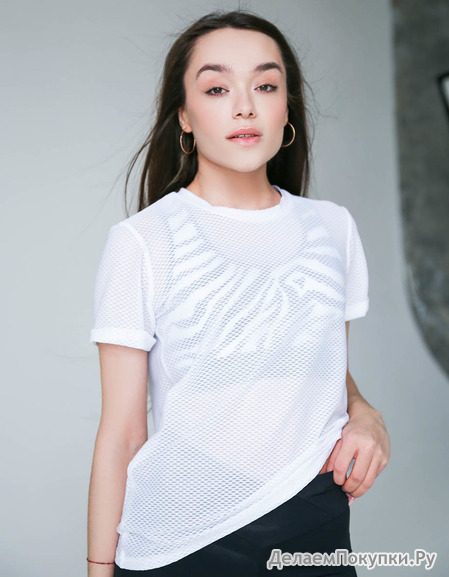  T-shirt mesh white