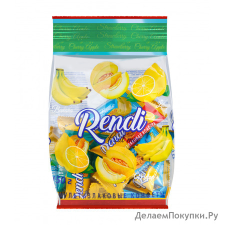 Rendi / Мультизлаковые конфеты микс (вишня, клубника, яблоко) 150гр