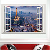 Виниловая наклейка Окно с видом на Париж 3D