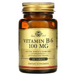 Solgar, Vitamin B6, 100 mg, 100 Tablets