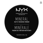 NYX PROFESSIONAL MAKEUP Mineral Matte Finishing Powder, Loose Setting Powder - Light/Medium