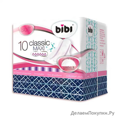  "BIBI" Classic Maxi Soft, 6 , 10 .