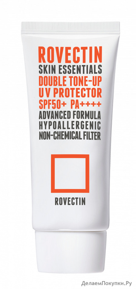ROVECTIN   Skin Essentials Double Tone-up UV Protector SPF50+ PA++++, 50 