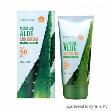 LEBELAGE        Moisture Aloe Sun Cream SPF 50+ +++, 70 