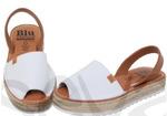 Avarca menorquina SANDALIA SENORA PIEL 9201BLU